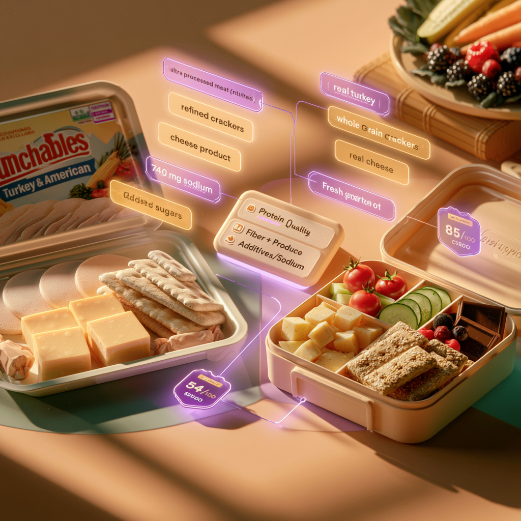 Homemade Upgrade: Lunchables vs Bento Style Lunch with Recipe